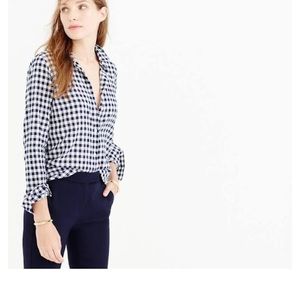 JCrew Gingham Buttom Up